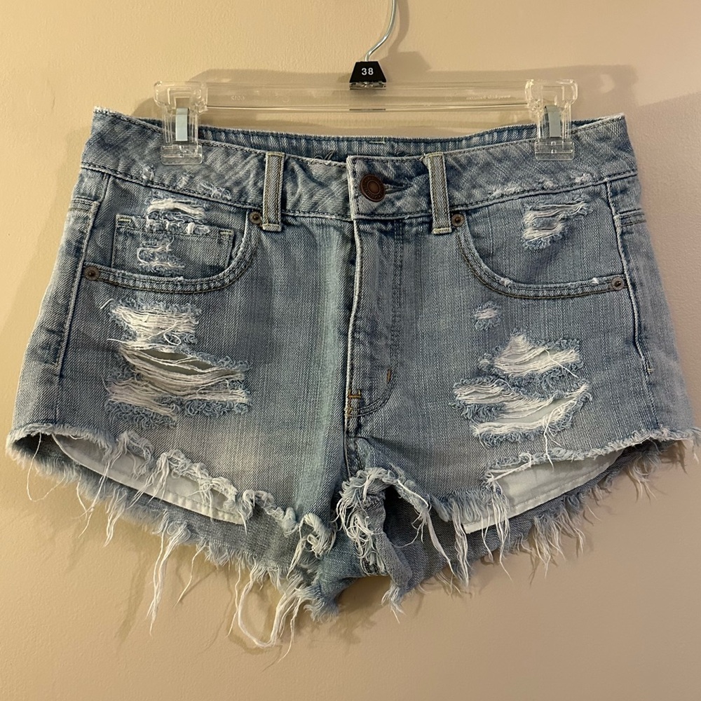 AEO Distressed Denim Shorts - Size 6